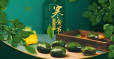 寒食至，柳丝长。禁火忆往昔，青团寄春芳！