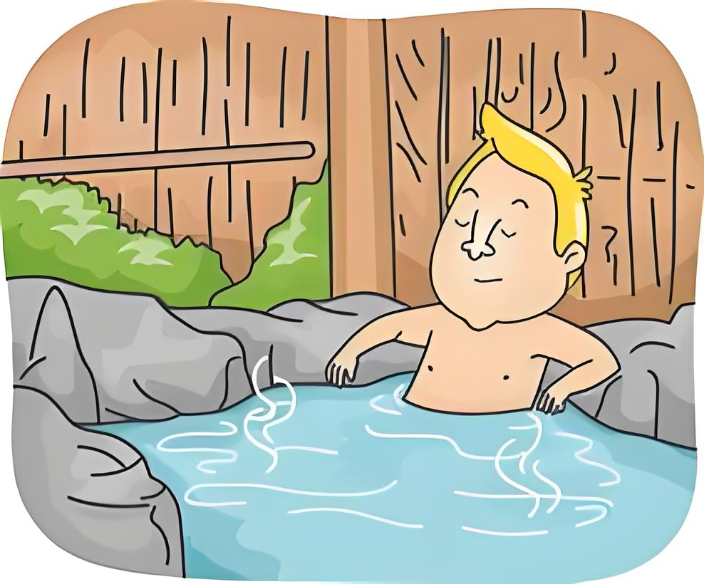 泡温泉